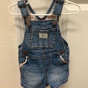 Denim baby overalls